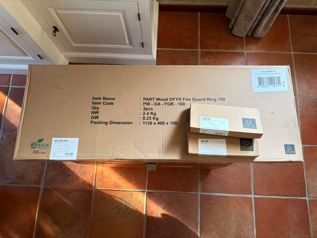 Nieuwe Ofyr Fireguard Ring 100 of Fireguard Ring 85, Ophalen of Verzenden, Nieuw, Met accessoires