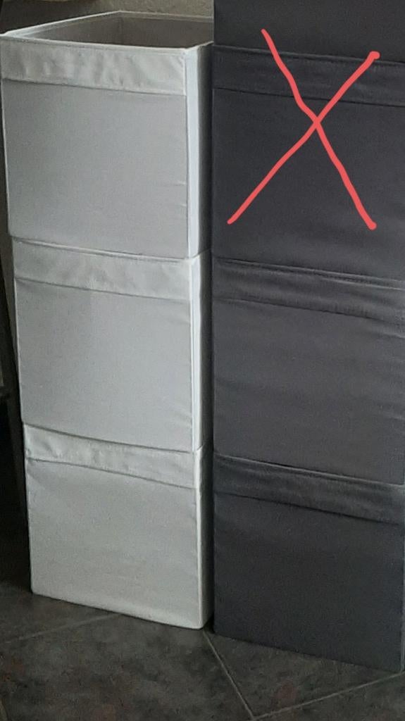 15 x  drona bakken voor ikea kallax Vakkenkast, Ophalen, Zo goed als nieuw