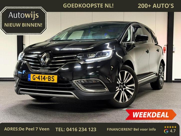 Renault Espace 1.6 TCe Initiale Paris 5p.|LEDER|200PK|PANO|H, Auto's, Renault, Bedrijf, Te koop, Espace, ABS, Achteruitrijcamera