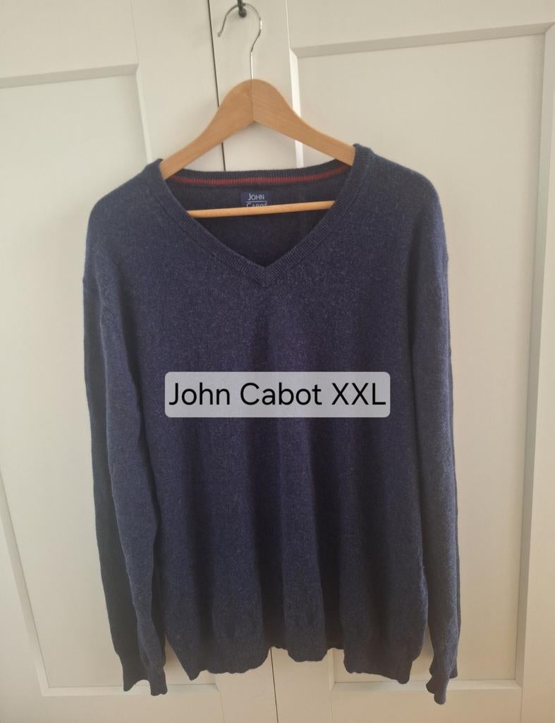 Warme blauwe wollen heren trui van John Cabot maat XXL, Kleding | Heren, Grote Maten, Blauw, Trui of Vest, Ophalen of Verzenden