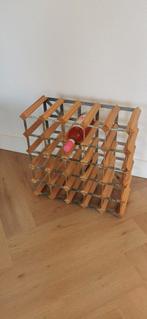 Wijnrek licht eiken 25 flessen, Huis en Inrichting, Ophalen, Hout, 50 tot 75 cm