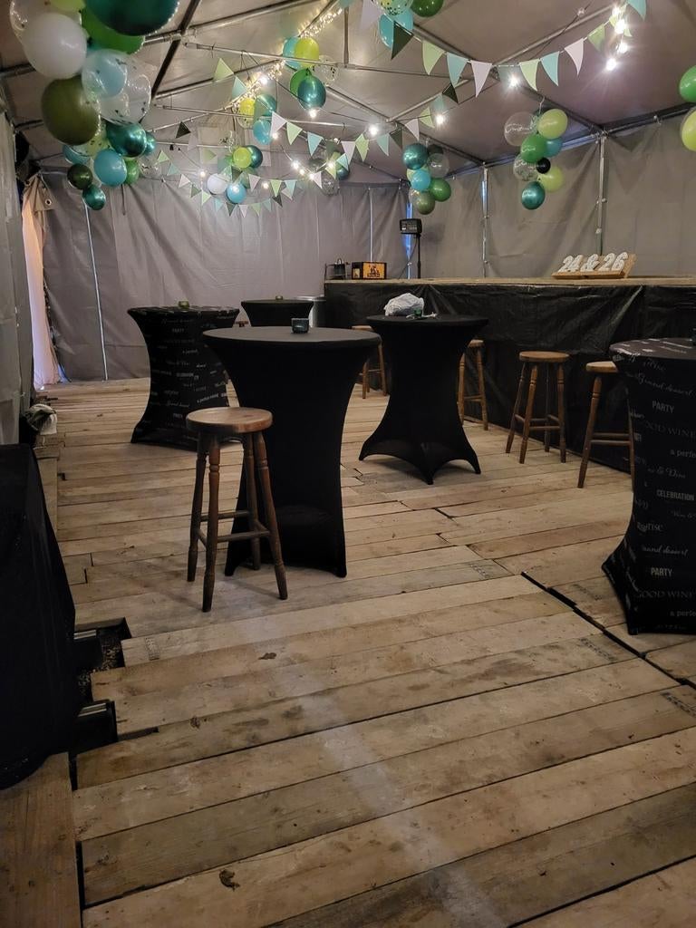 Pvc tent grijs 5x10 te huur, Ophalen of Verzenden, Overige
