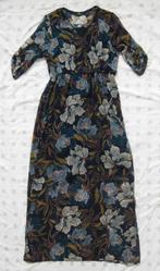One Step lange jurk blauw met bloemen in beige, groen. 42, Blauw, One step, Maat 42/44 (L), Ophalen of Verzenden