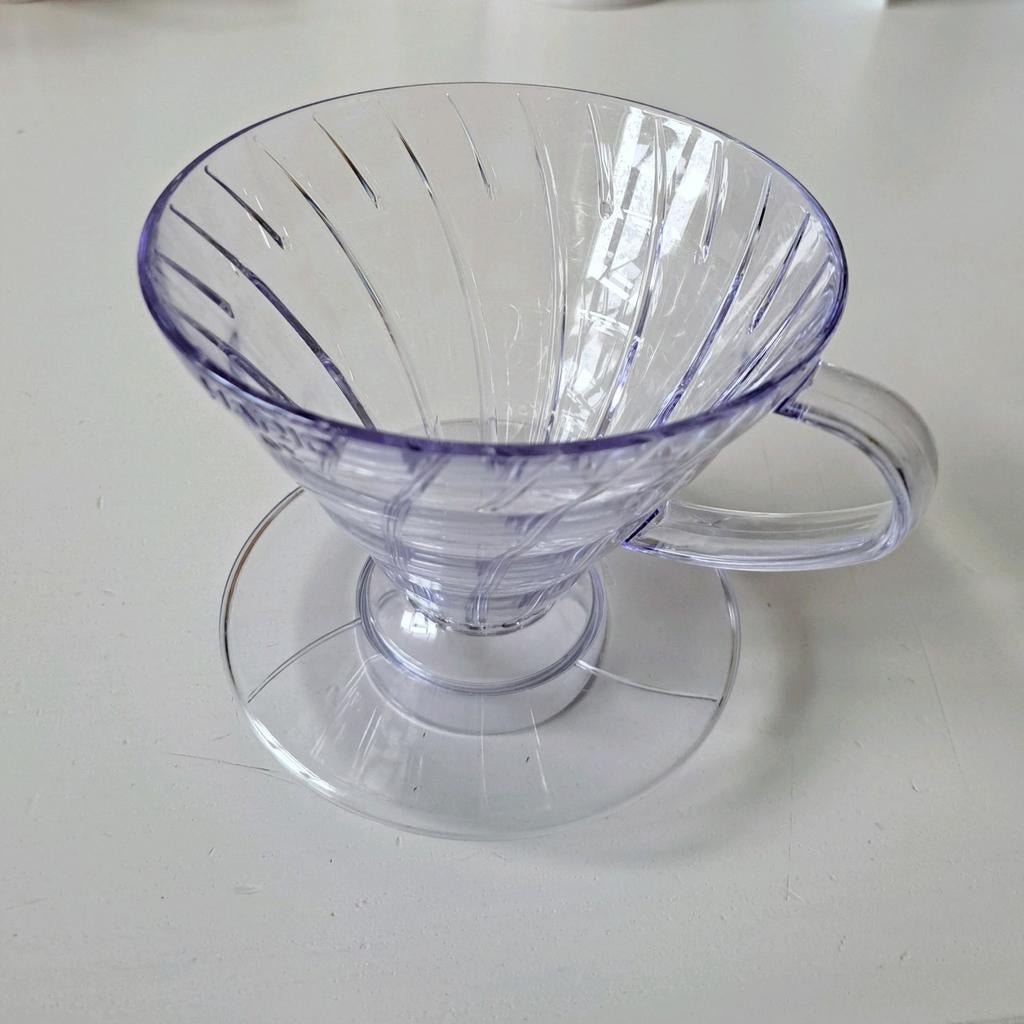 Hario (V60) Dripper 02 kunststof transparant, Overige modellen, Ophalen of Verzenden, Zo goed als nieuw, 2 tot 4 kopjes