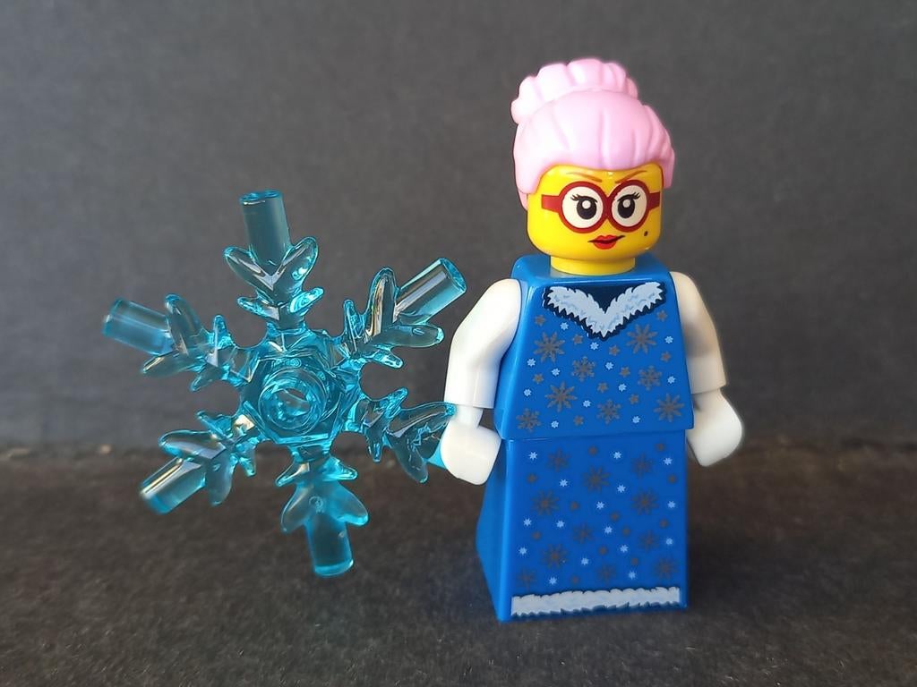 Lego minifig NIEUW Snow Lady BAM Sneeuw Girl Winter Kerst, Ophalen of Verzenden, Nieuw, Complete set, Lego
