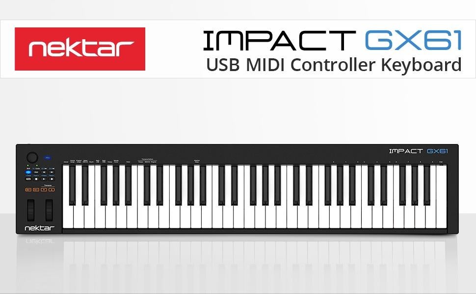 Nektar Impact GX61, Midi-aansluiting, Ophalen, Overige merken, 61 toetsen