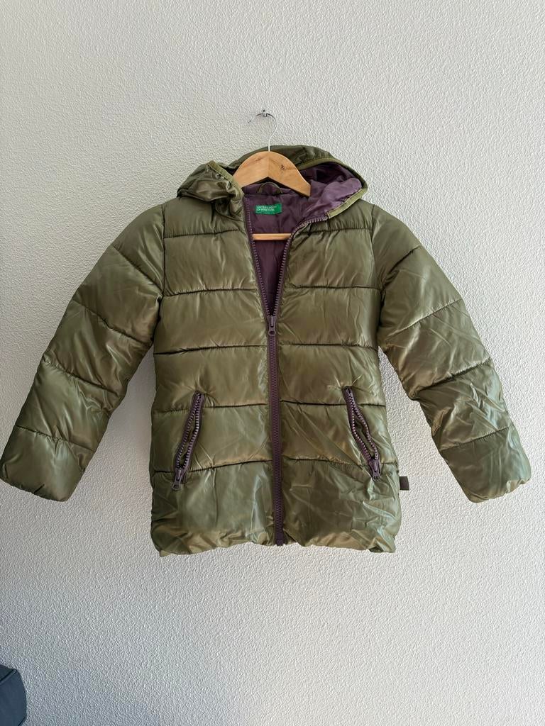 United Colors of Benetton jas, maat 7-8 jaar, gebruikt, Kinderen en Baby's, Kinderkleding | Maat 128, Ophalen of Verzenden, Gebruikt
