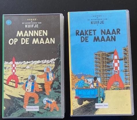 KUIFJE mannen op de maan + Raket naar de maan VHS banden, Alle leeftijden, Ophalen of Verzenden, Gebruikt, Overige genres