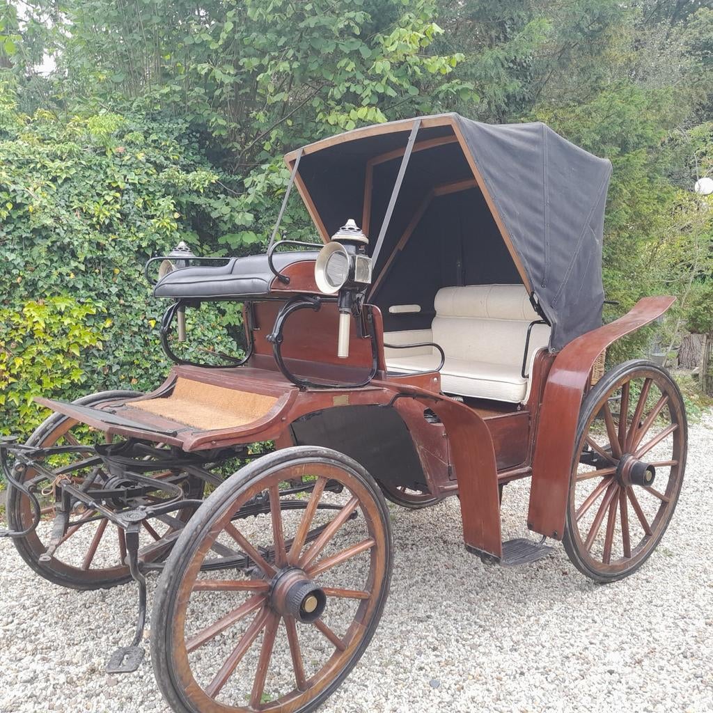 Antiek rijtuig , parkwagen. 6 pers, Dieren en Toebehoren, Rijtuigen en Koetsen, Paard