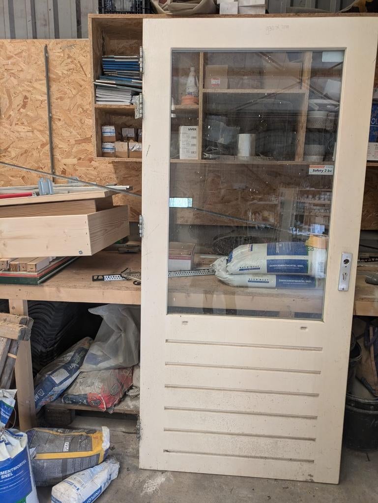 Buitendeuren hardhout, Gebruikt, Deurkozijn, 150 tot 225 cm, Hout