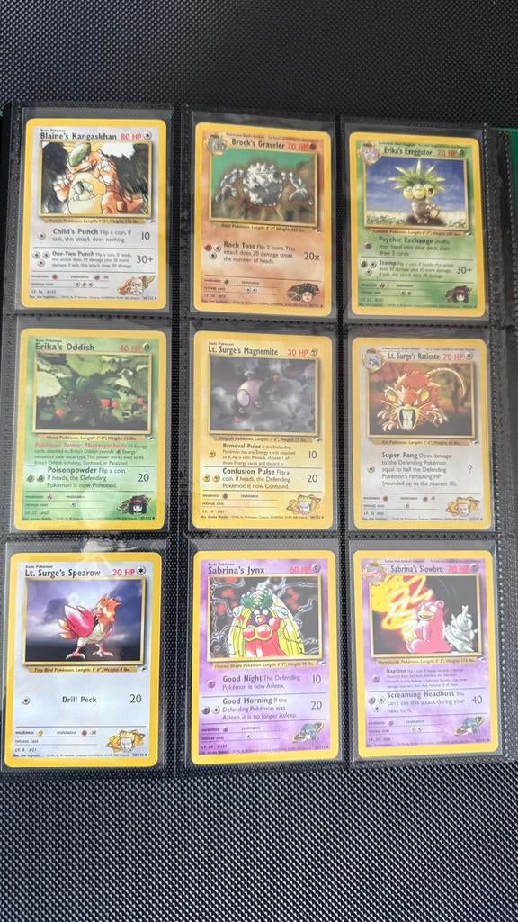 Pokemon kaarten Gym Challenge, Hobby en Vrije tijd, Verzamelkaartspellen | Pokémon, Ophalen of Verzenden, Zo goed als nieuw, Meerdere kaarten