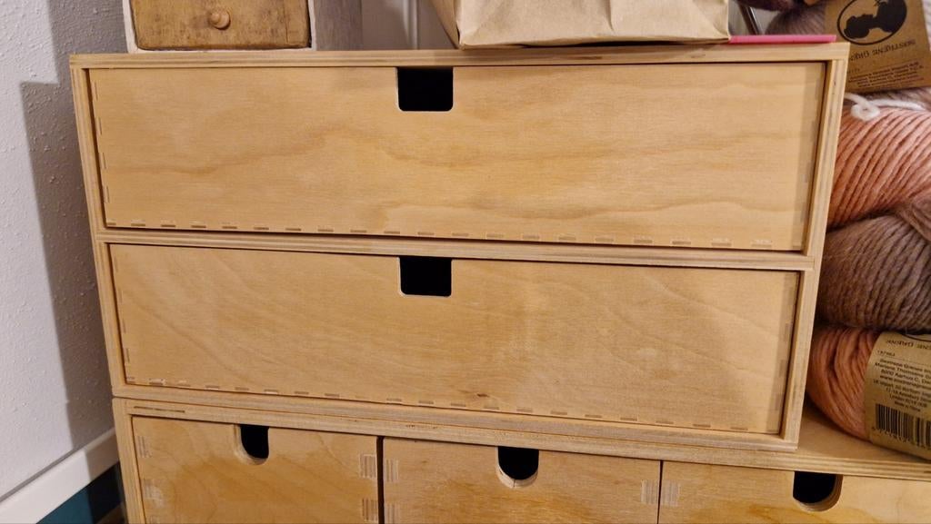 Houten ladekastje ikea, 2x A4, Ophalen of Verzenden, 25 tot 50 cm, 50 tot 100 cm, Minder dan 100 cm