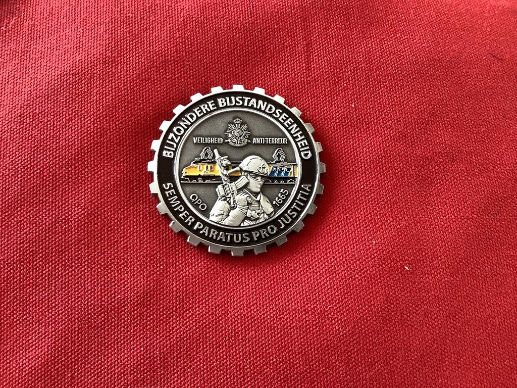 Coin van de Mariniers BBE, Verzamelen, Ophalen of Verzenden, Marine, Nederland, Embleem of Badge