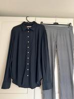 Studio anneloes set parel blouse XXL & block broek XL blauw, Blauw, Maat 46/48 (XL) of groter, Ophalen of Verzenden, Zo goed als nieuw