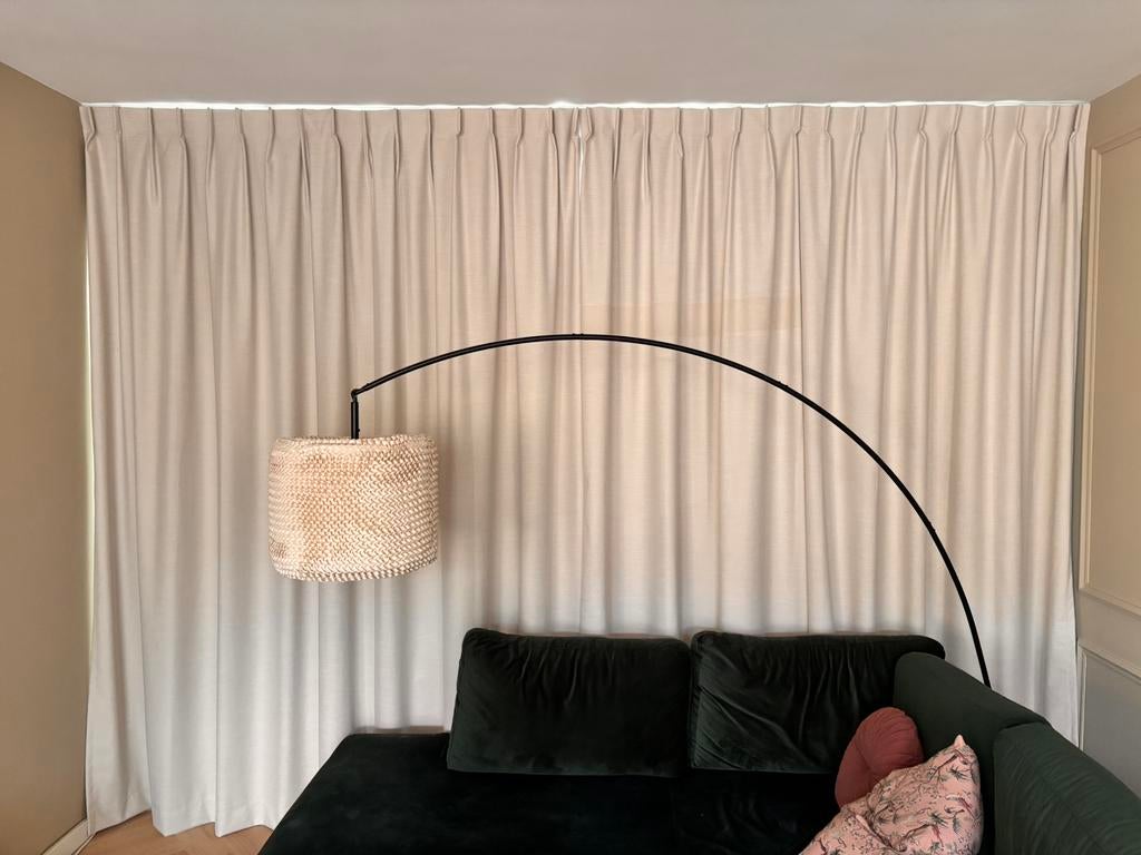 NIEUW beige crème gordijn Karwei, Ophalen, 200 cm of meer, Beige, Nieuw