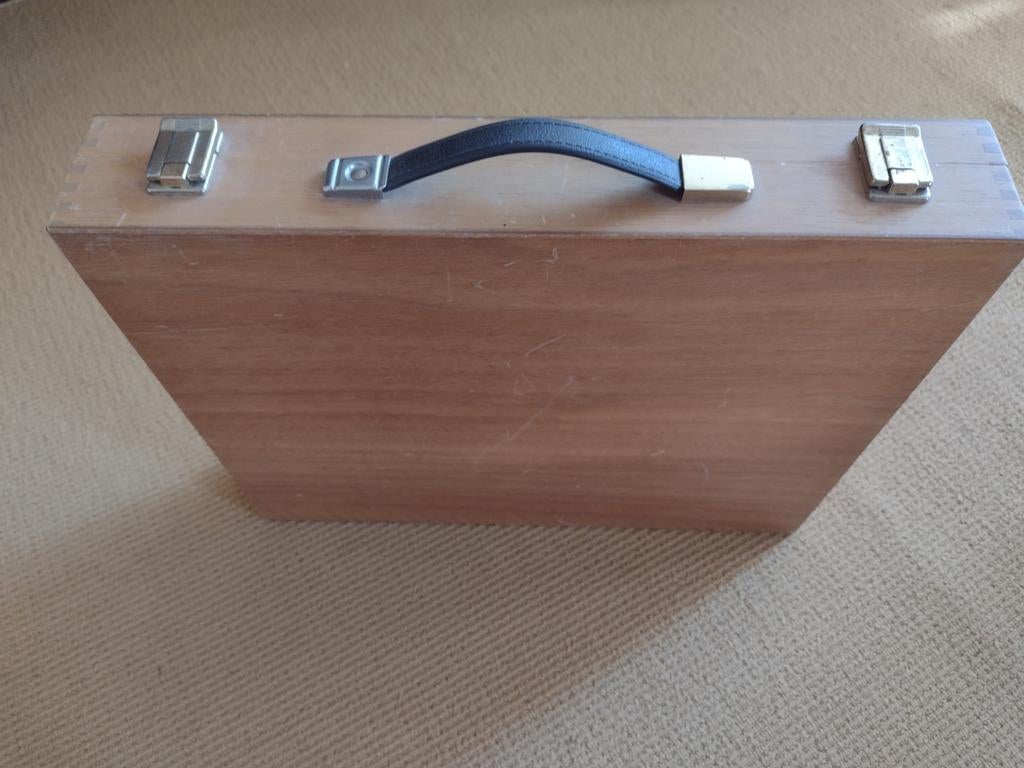 houten schilderkist + Talens Gogh acryl verf tubes penselen, Hobby en Vrije tijd, Schilderen, Ophalen, Gebruikt, Acrylverf