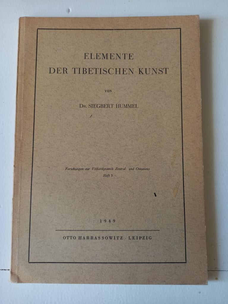 w21 Elemente der Tibetischen Kunst - Dr. Siegbert Hummel, Ophalen of Verzenden, Gelezen