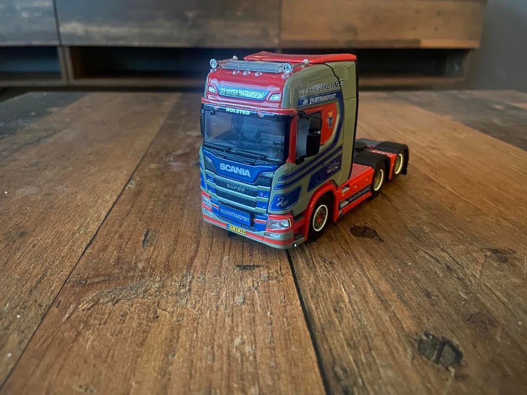 Wsi Scania Jan Hansen, Hobby en Vrije tijd, Modelauto's | 1:50, Ophalen of Verzenden, Zo goed als nieuw, Bus of Vrachtwagen, Wsi