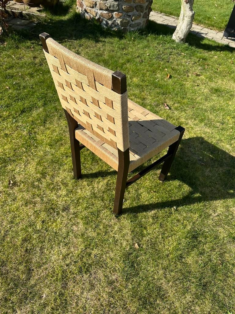 4 eetkamerstoelen ibiza stijl, Gebruikt, Ibiza vintage, Bruin, Ophalen of Verzenden