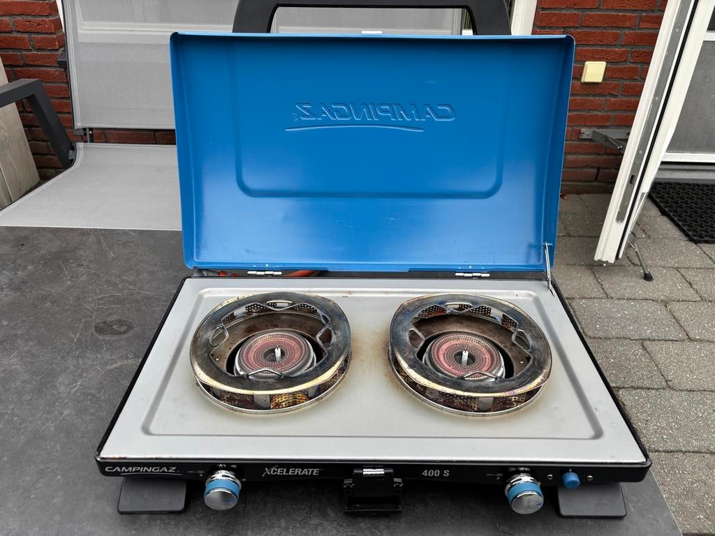 Campingaz Xcelerate 400 S 2-pits kooktoestel, Ophalen of Verzenden, Gebruikt