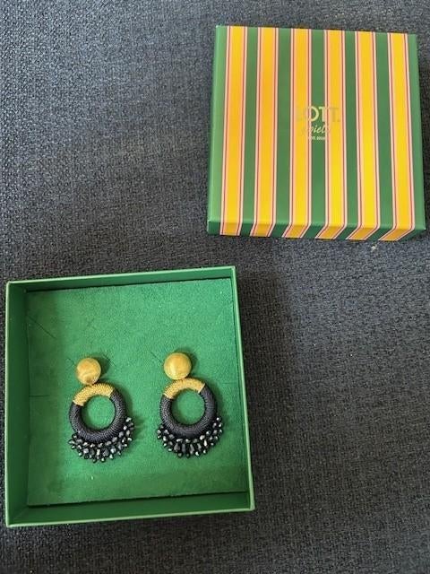 Blauwe oorbellen Lott Gioielli  , Sieraden, Tassen en Uiterlijk, Oorbellen, Ophalen of Verzenden, Zo goed als nieuw, Blauw, Overige materialen