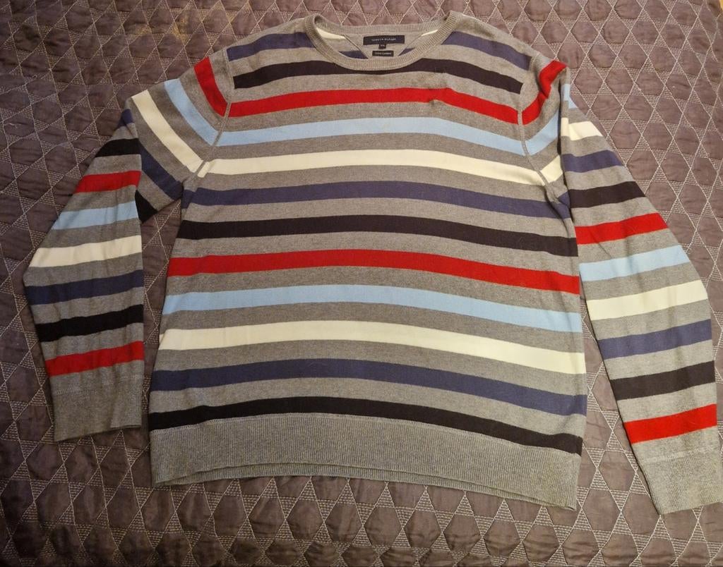 Tommy Hilfiger gestreepte trui - Maat XXL, Kleding | Heren, Truien en Vesten, Overige kleuren, Tommy Hilfiger, Overige maten, Ophalen of Verzenden