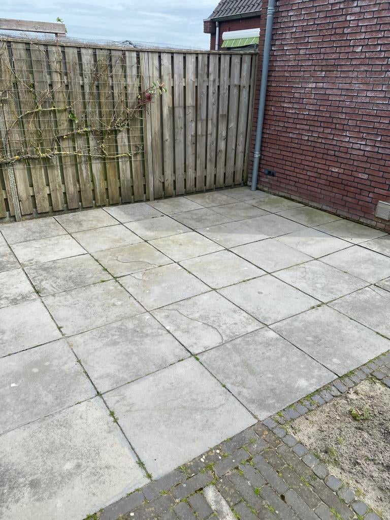Natuursteen tegels 60 x60, Tuin en Terras, Ophalen, Zo goed als nieuw, Natuursteen, Terrastegels