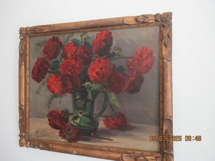 Edith Vaucamps, Antiek en Kunst, Kunst | Schilderijen | Klassiek, Ophalen of Verzenden