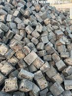 1.000m2 grijs antraciet natuursteen 16x16x12cm koperslakkei, Tuin en Terras, Bij dit gebruikte product niet meer te achterhalen.