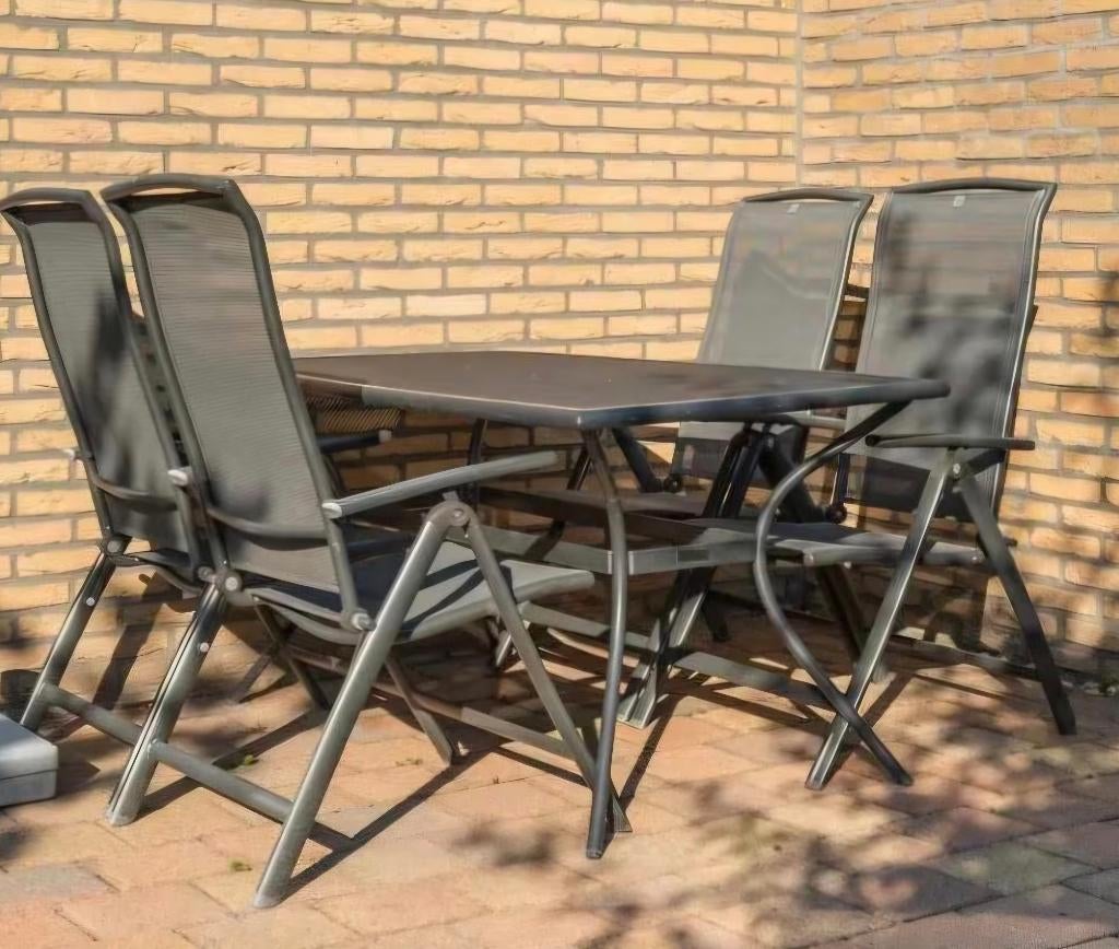 Tuinset Royal Patio met kussens evt, Ophalen, 4 zitplaatsen, Gebruikt, Aluminium