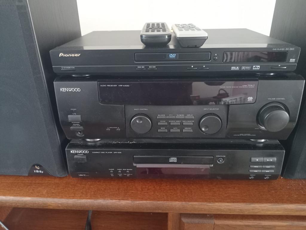 Kenwood Audio Set met Pioneer DVD-speler en Infinity Speaker, Ophalen of Verzenden, Gebruikt, Cd-speler, Losse componenten