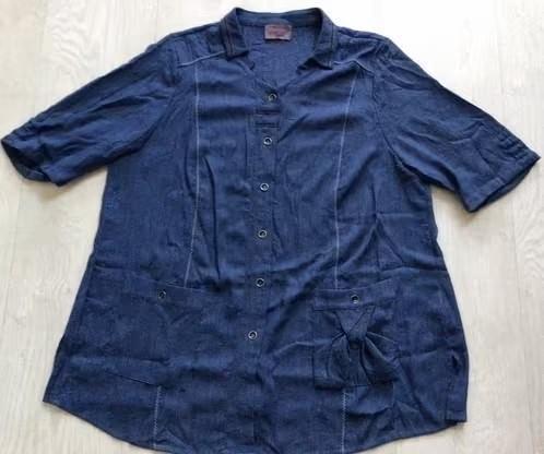 Blauwe dames blouse maat 3XL, Kleding | Dames, Grote Maten, Zo goed als nieuw, Blouse of Tuniek, Blauw, Ophalen of Verzenden