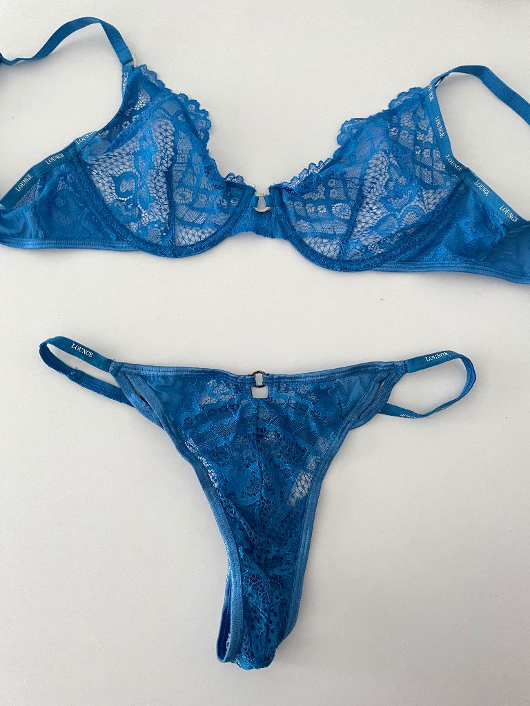 Lounge underwear setje, Kleding | Dames, Ondergoed en Lingerie, Setje, Blauw, Ophalen of Verzenden