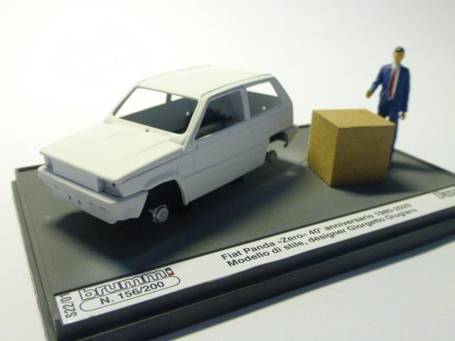 Brumm Fiat Panda zero 40* Anniversario 1980-2020, Hobby en Vrije tijd, Modelauto's | 1:43, Ophalen of Verzenden, Nieuw, Auto, Overige merken