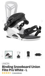 Binding Snowboard Union Flite Pro White - Maat L, Ophalen, Gebruikt, Bindingen