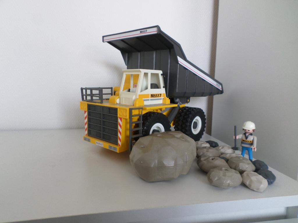 Playmobil mega kiepwagen 4037, Kinderen en Baby's, Speelgoed | Playmobil, Ophalen, Zo goed als nieuw, Complete set