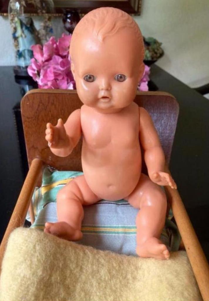 🌿 pop,” ANTIEK/OUD HOUTEN BEDJE+ POP+ MATRAS/DEKENTJE”🌿, Verzenden