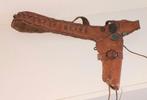 Leren pistoolholster met zilveren dollars, Antiek en Kunst, Ophalen of Verzenden