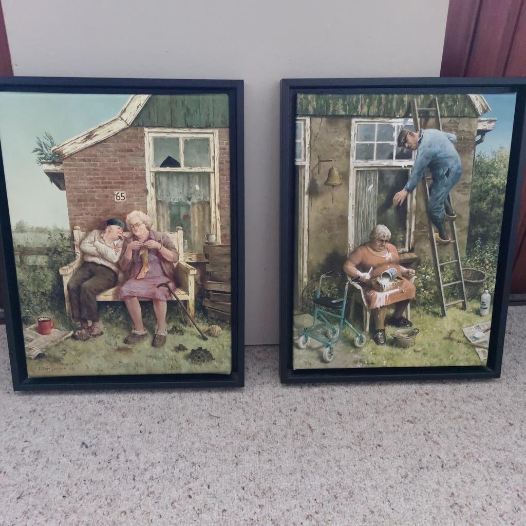 2 gedrukte prenten van Giclée met ondertekening op het certc, Ophalen of Verzenden, Natuur en Biologie