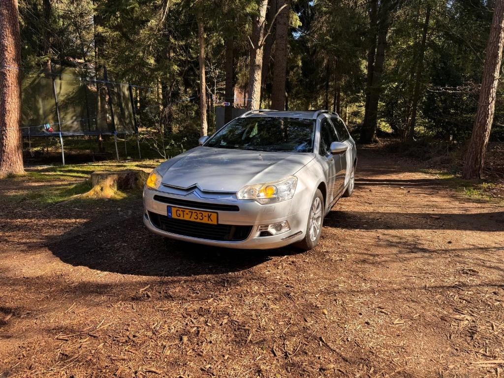 Citroën C5 1.6 THP Tourer AUT - Hydractive III vering, Auto's, Euro 5, Zwart, Leder en Stof, Stationwagon