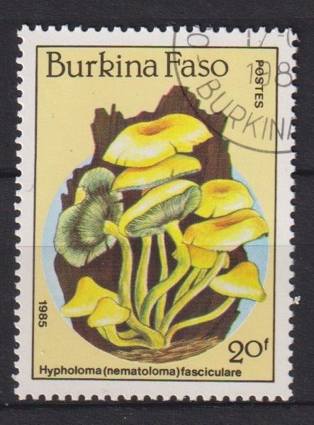 Burkina Faso 1985 Paddenstoelen, Verzenden, Gestempeld, Dier of Natuur