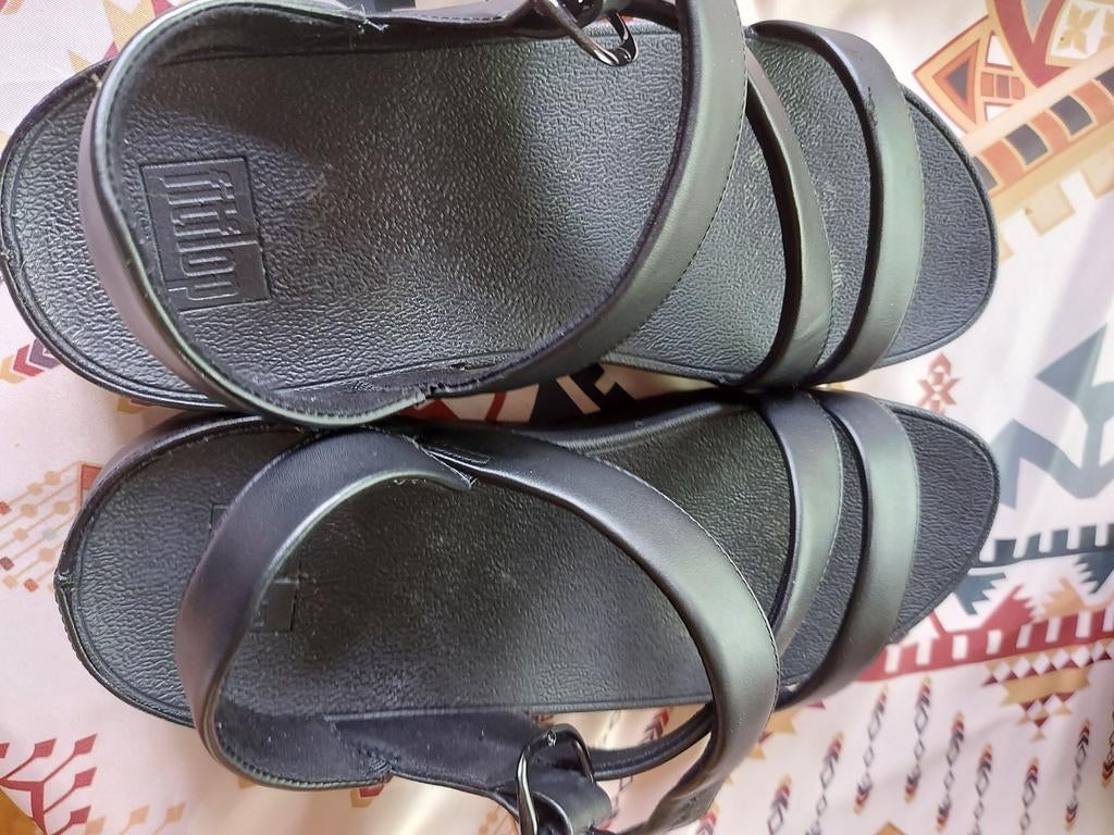 FitFlop sandalen zwart maat 43, Kleding | Dames, Schoenen, Zwart, FitFlop, Zo goed als nieuw, Sandalen of Muiltjes