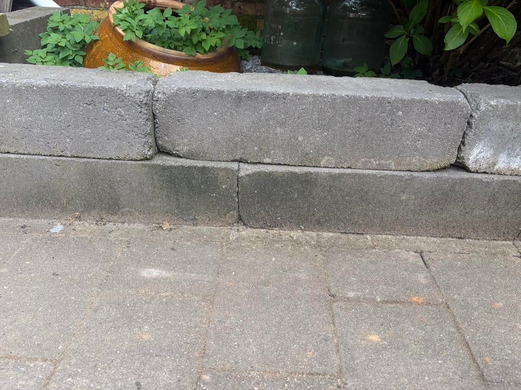 Stapelblokken antraciet GRATIS 8 stuks, Tuin en Terras, Ophalen, Gebruikt, Blok, Beton