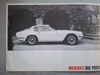 Maserati Mistral Coupé & Spider brochure, Ophalen, Gelezen, Overige merken