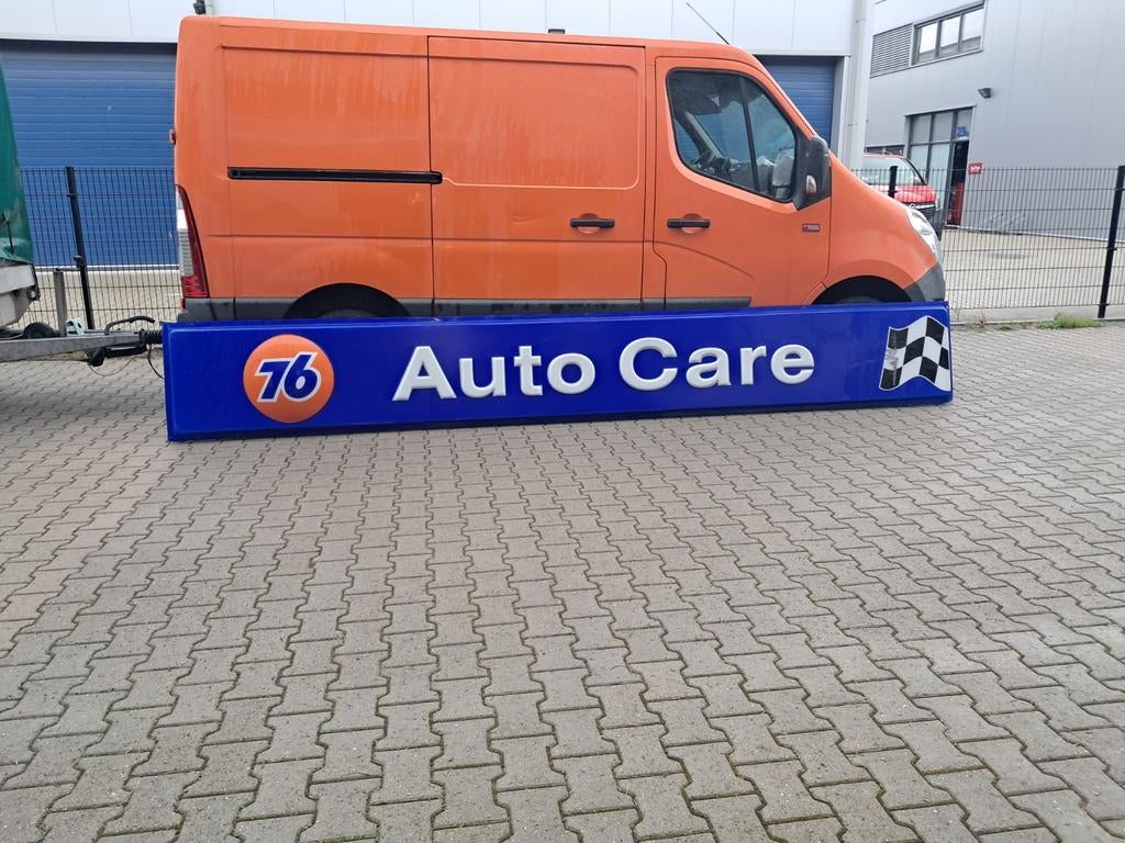 Union 76 lichtbakplaat groot 477cm bij 67cm, Uniek in Europa, Ophalen, Reclamebord, Eu, Gebruikt