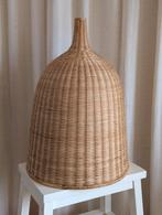 Grote rieten lampenkap voor hanglamp, Huis en Inrichting, Lampen | Lampenkappen, Ophalen, Bruin, 25 tot 50 cm, Rond