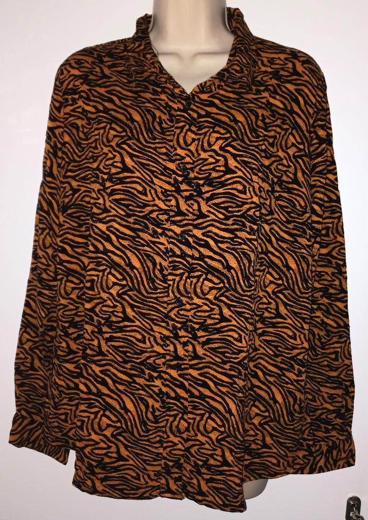 Nielsson blouse maat XL (44), Kleding | Dames, Grote Maten, Zo goed als nieuw, Blouse of Tuniek, Oranje, Ophalen of Verzenden