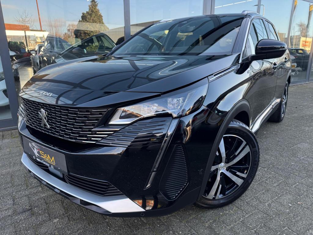 Peugeot 3008 1.2 PureTech GT LINE, Auto's, Gebruikt, Zwart, Bedrijf, 690 kg