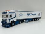 WSI  SCANIA  R HIGHLINE 6X2  REEFER TRAILER   3 AXLE NATHAN, Ophalen of Verzenden, Nieuw, Bus of Vrachtwagen, Wsi