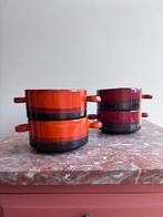 Retro, vintage soepkommen, kommen, mokken jarem 70 1970, Keramiek, Ophalen of Verzenden, Zo goed als nieuw, Kom(men)